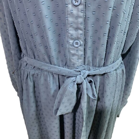 Lindy Bop Women's Size US 16 / UK 20 Fit & Flare "Ivory" Dress Belted Textured - Picture 4 of 9